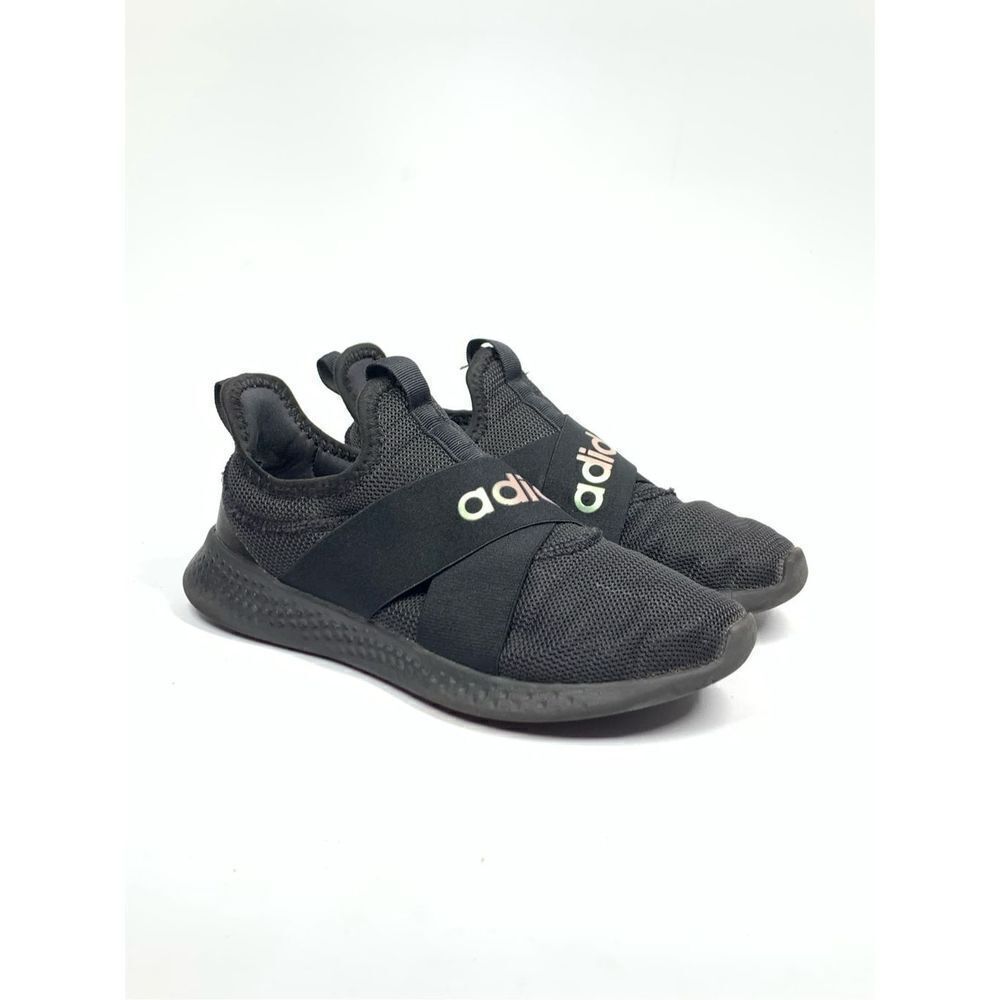 Adidas Women Puremotion Adapt Black Slip On Running Shoe Sneaker Size 7.5